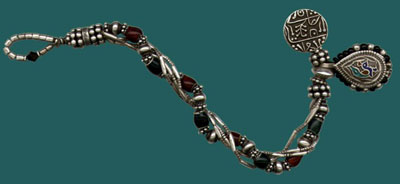 Silver Enamel Dowry Bracelet
