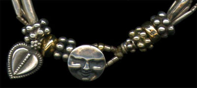 Detail of 4 Strand Silver and Gold Bracelet Detail of 4 Strand Silver and Gold Bracelet
