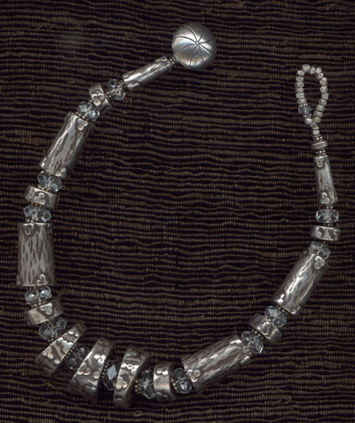 Nepalese Silver and Czech Crystal Nepalese Silver and Czech Crystal